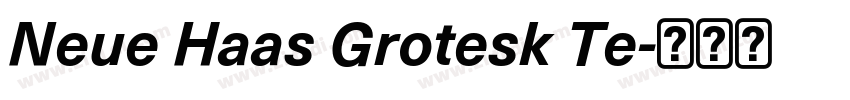 Neue Haas Grotesk Te字体转换